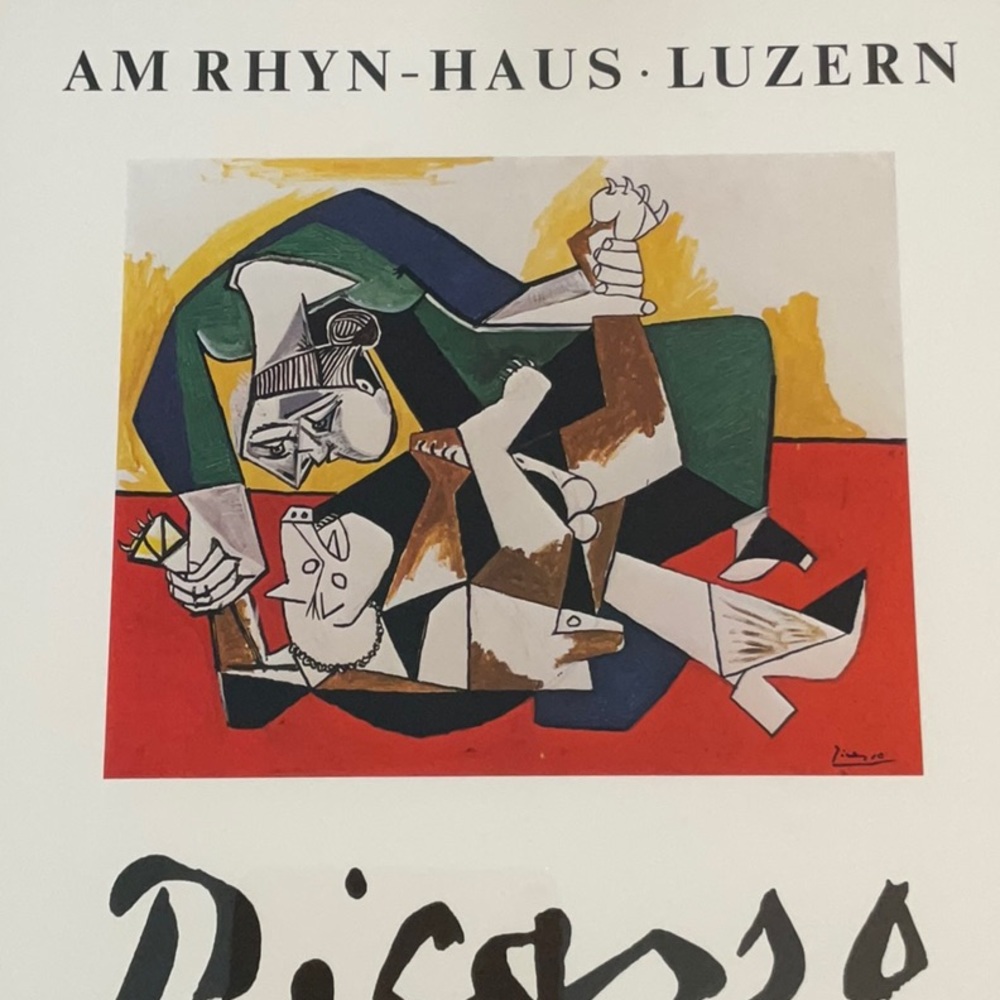 Pablo Picasso Picture Exhibition AM RHYN HAUS LUZERN Art Vintage Museum Framed - Picture 15 of 16